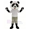 Cute Panda with Gray Coat Mascot Costume Animal