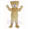 Creamy White Teddy Bear Mascot Costume