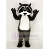 Dark Grey Robbie Raccoon Mascot Costume College