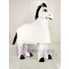 White 2 Person Horse Mascot Costume Cartoon