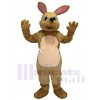 Cute Tan Kangaroo Mascot Costume