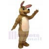 Cute Tan Kangaroo Mascot Costume