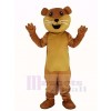 Brown Ollie Otter with White Beard Mascot Costume Animal