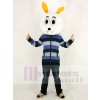 Easter White Bunny Rabbit Mascot Costume Only Head