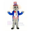 Patriotic Elephant Mascot Costume Animal