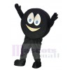 Black Hockey Puck Mascot Costume
