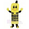 Yellow Phone Mascot Costume Cartoon