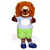 Blue clothes Lion Mascot Costumes Animal