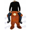 Piggyback Brown Bear Carry Me Ride on Teddy Bear Mascot Costume