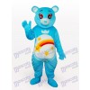 Blue Bear Short Plush Adult Mascot Costume