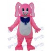 Long Ear Pink Bear Mascot Adult Costume