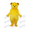 Yellow Teddy Bear Mascot Adult Costume