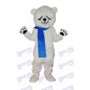 Teddy Bear in Blue Overalls Mascot Adult Costume
