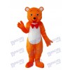 Orange Bear Mascot Adult Costume