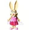 Jackrabbit with Pink Shoes Mascot Costumes Animal