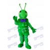 Green Worm Mascot Adult Costume