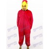 Red Parrot Open Face Kids Bird Mascot Costume