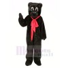 Black Bear with Red Bow Mascot Costumes Animal	