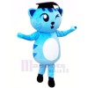 Winking Blue Cat Mascot Costumes Animal	