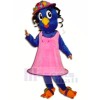 Blue Bird with Pink Dress Mascot Costumes Animal