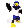 Blue Hawk with Black Wings Mascot Costumes Animal