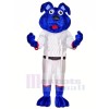Blue Dog with White Suit Mascot Costumes Animal	