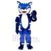 Blue and White Wild Cat Mascot Costumes Animal