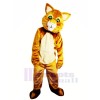 Brown Cat with Green Eyes Mascot Costumes Animal