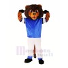 Brown Lion with Suit Mascot Costumes Animal