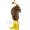 Strong Brown and White Hawk Mascot Costumes Animal