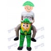 Piggy Back Costume Irish Carry Me Leprechaun Mascot Costume Clover St Patricks Day 