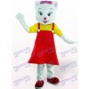 Red Female Cat Animal Adult Mascot Costume