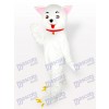 Pink Ears Kitty Cat White Adult Mascot Costume