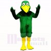 Smiling Green Bird Mascot Costumes Cartoon