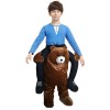 Brown Teddy Bear Carry me Ride on Fancy Dress Costume for Kid