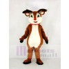 Reindeer with Red Nose Mascot Costume Cartoon	