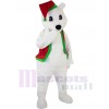 Christmas Polar Bear mascot costume