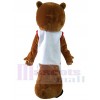 Beaver mascot costume