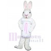 Mrs. White Bunny mascot costume