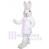 Mrs. White Bunny mascot costume