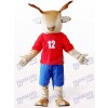 Brown Deer In Red Clothes Animal Mascot Costume