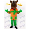 Merry Moose Mascot Adult Costume