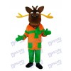Christmas Deer Mascot Adult Costume