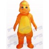 Yellow Dinosaur Adult Mascot Costume