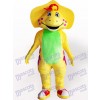 Yellow Dinosaur Adult Mascot Costume