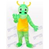 Big Nose Horned Green Dinosaur Mascot Adult Costume