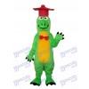 Gentleman Dinosaur Mascot Adult Costume