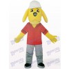 Yellow Naught Dog Animal Mascot Costume