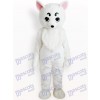 White Dog Animal Adult Mascot Costume