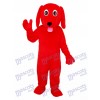 Little Red Dog Mascot Adult Costume